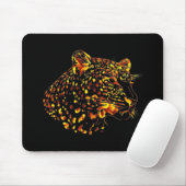Tapis De Souris Léopard de fleur (Avec souris)