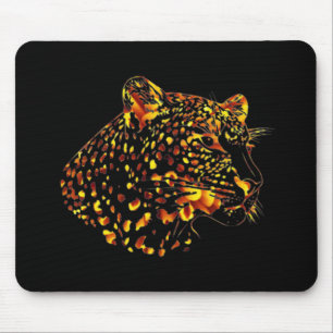 Tapis De Souris Léopard de fleur