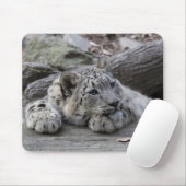 Tapis De Souris Léopard de neige ennuyé CUB (Avec souris)
