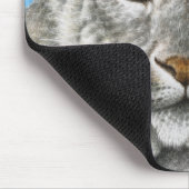 Tapis De Souris Léopard de neige Mousepad (Coin)