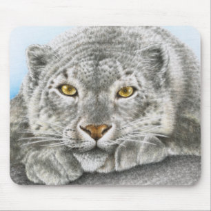 Tapis De Souris Léopard de neige Mousepad