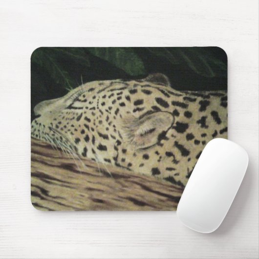 Tapis De Souris léopard de sommeil (Avec souris)