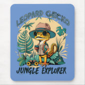 Tapis De Souris Leopard Gecko Jungle Explorer : Aventure sauvage (Devant)