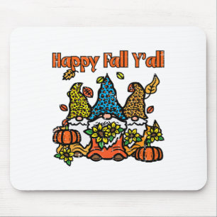 Tapis De Souris Leopard Gnomes Happy Fall Yall Thanksgiving Men Ww