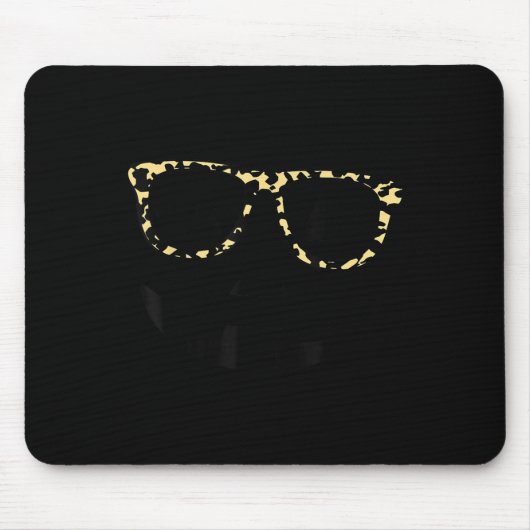 Tapis De Souris Leopard Print Gles Jack O Lantern Halloween For Wo (Devant)