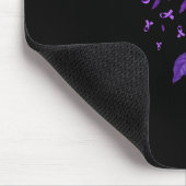 Tapis De Souris Leopard Sensibilisation à la surdose Ruban pourpre (Coin)
