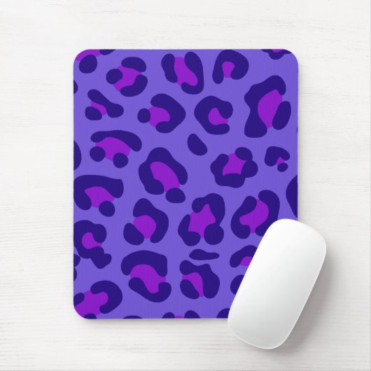 Tapis De Souris "Leopard violet électrique" (Avec souris)
