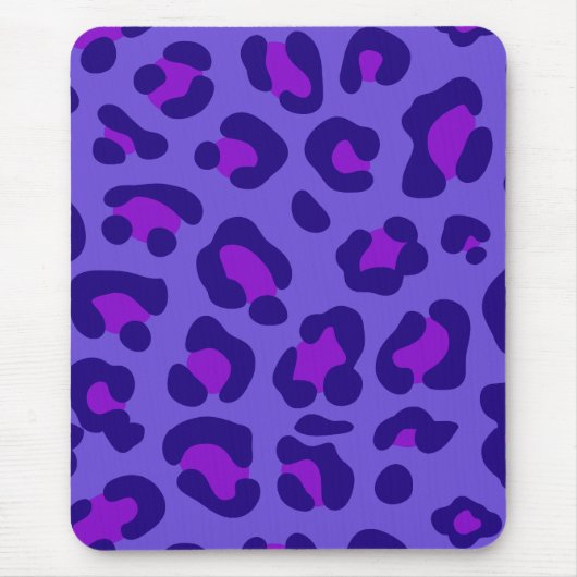 Tapis De Souris "Leopard violet électrique" (Devant)