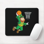 Tapis De Souris Leprechaun Bysketbyll Dunk Jour de la Saint Patric (Avec souris)