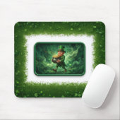 Tapis De Souris Leprechaun Carrying Pot Of Gold (Avec souris)