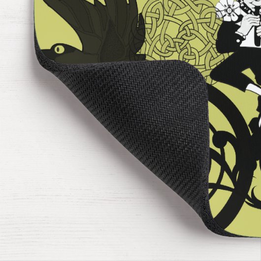 Tapis De Souris Leprechaun en noir (Coin)