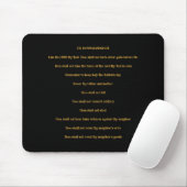 Tapis De Souris Les 10 commandements (Avec souris)