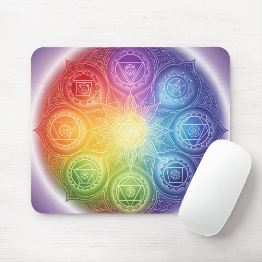 Tapis De Souris Les 7 chakras (Avec souris)