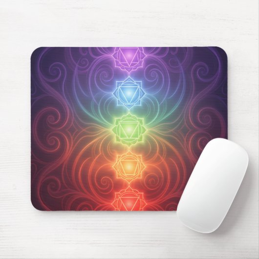 Tapis De Souris Les 7 Chakras (Avec souris)
