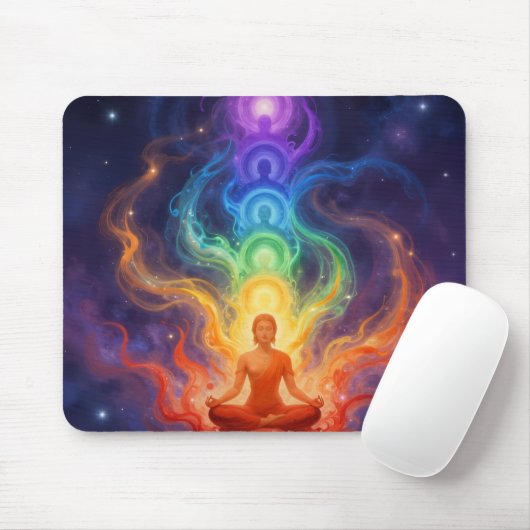 Tapis De Souris Les 7 Chakras (Avec souris)