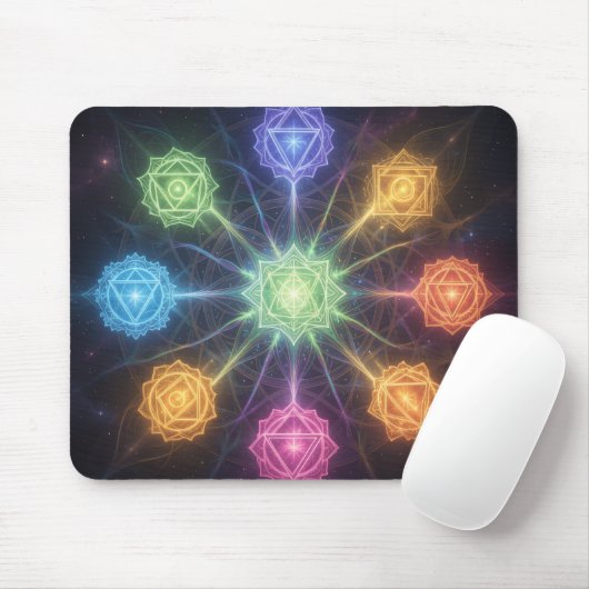 Tapis De Souris Les 7 Chakras (Avec souris)