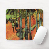 Tapis De Souris Les Alyscamps, Feuilles d'automne de Vincent van G (Avec souris)