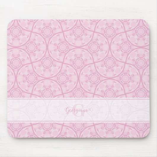 Tapis De Souris Les Amateurs D'Art Déco Monogramme Préppent En Man (Devant)