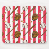 Tapis De Souris Les amateurs de baseball Mousepad (Devant)