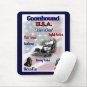 Tapis De Souris Les Amateurs de Coonhound (Avec souris)