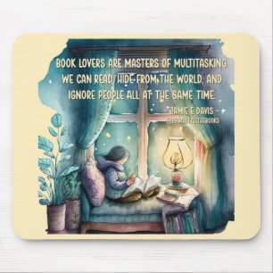 Tapis De Souris Les Amateurs de Livres Sont des Maîtres du Multitâ