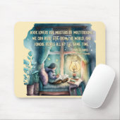 Tapis De Souris Les amateurs de livres sont maîtres du multitâche (Avec souris)