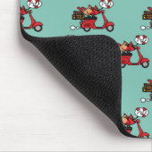 Tapis De Souris Les amoureux du Cardinal Rouge sur Scooter (Coin)