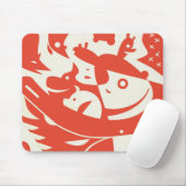 Tapis De Souris Les animaux soustraient Mousepad (Avec souris)