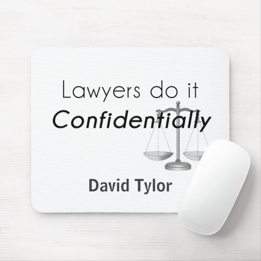 Tapis De Souris Les avocats le font en toute confidentialité (Avec souris)