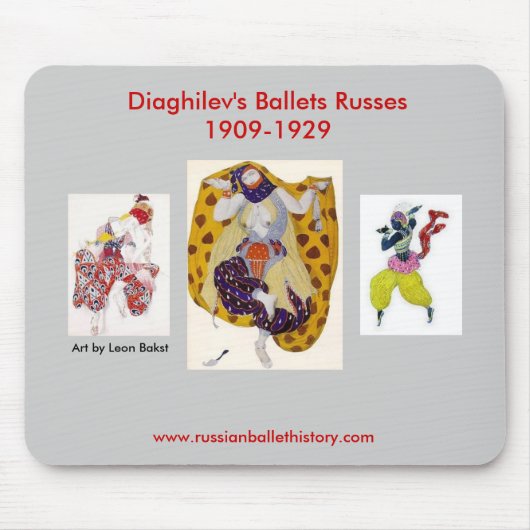 Tapis De Souris Les ballets Russes Mousepad de Diaghilev (Devant)