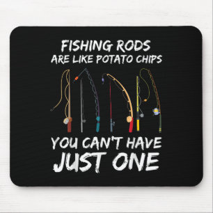 Tapis De Souris Les bâtonnets de pêche sont comme des chips de tom