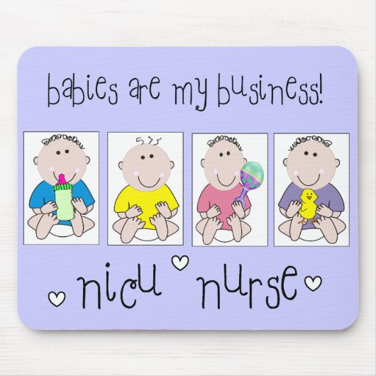Tapis De Souris Les cadeaux "bébés d'INFIRMIÈRE de NICU sont mes (Devant)
