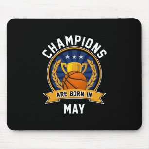 Tapis De Souris Les champions naissent en mai Sketll Cadeaux d'ann