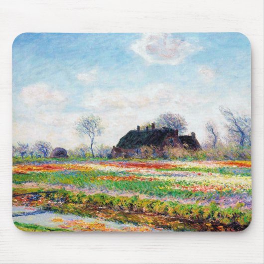 Tapis De Souris Les champs de tulipes au Pays-Bas, Monet (Devant)