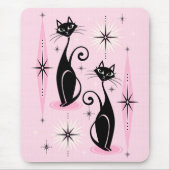 Tapis De Souris Les chats atomiques rétro-américains du milieu du (Devant)