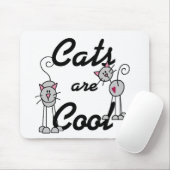 Tapis De Souris Les chats sont des t-shirts et des cadeaux Cool (Avec souris)