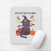 Tapis De Souris Les Chats-Sorcières dominent le monde (Avec souris)