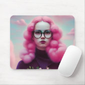 Tapis De Souris Les cheveux roses (Avec souris)