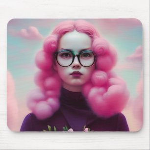 Tapis De Souris Les cheveux roses