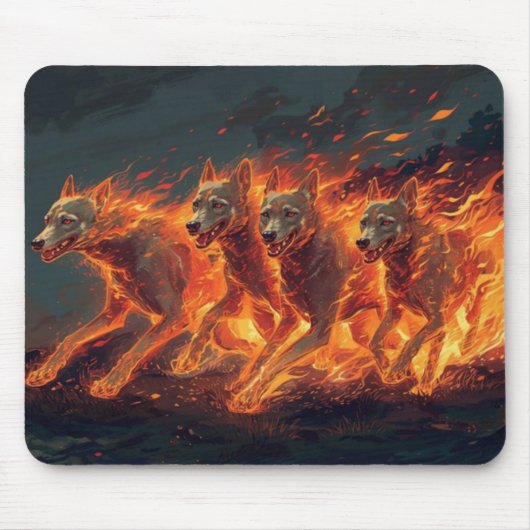Tapis De Souris Les Chiens De L'Enfer Sont En Marche (Devant)