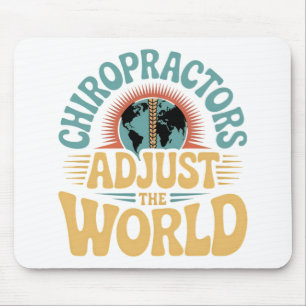 Tapis De Souris Les chiropraticiens adaptent la conception mondial