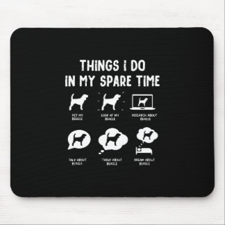 Tapis De Souris Les choses beagles font gagner du temps/ Beagle am