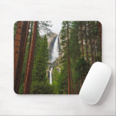 Tapis De Souris Les chutes de Yosemite dans la forêt (Avec souris)