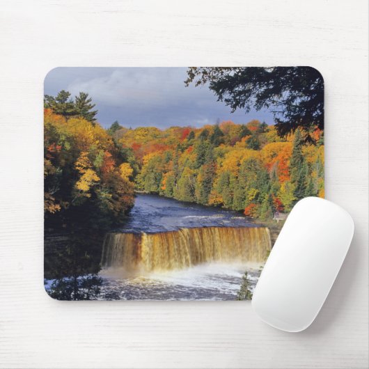 Tapis De Souris Les chutes Upper Tahquamenon dans l'UGB au Michiga (Avec souris)