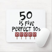 Tapis De Souris les cinquantième cadeaux d'anniversaire, 50 est 5 (Avec souris)