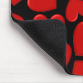 Tapis De Souris Les Coeurs des Puffy rouges (Coin)