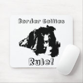 Tapis De Souris Les colons frontaliers gouvernent Drôle Chien Mous (Avec souris)