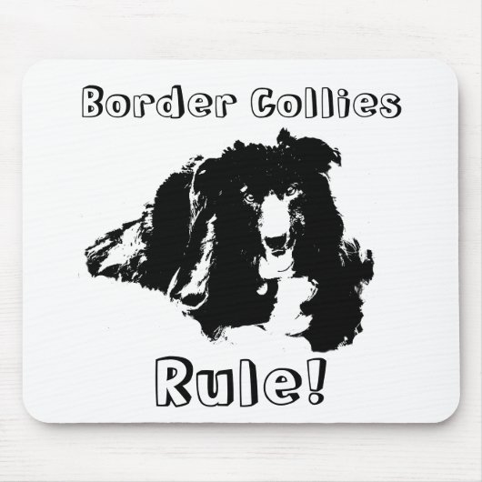 Tapis De Souris Les colons frontaliers gouvernent Drôle Chien Mous (Devant)