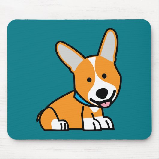 Tapis De Souris Les Corgis de corgi poursuivent le Pembroke (Devant)