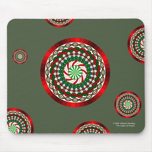 Tapis De Souris Les couleurs de Noël Mousepad (Devant)